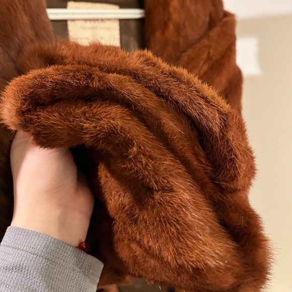 Bright shinning mink vintage corp coat - Picture 4 of 5